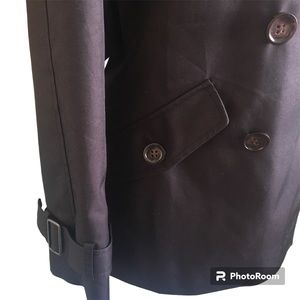 COACH Trench Coat Short Sz XS EUC Coach signature lining